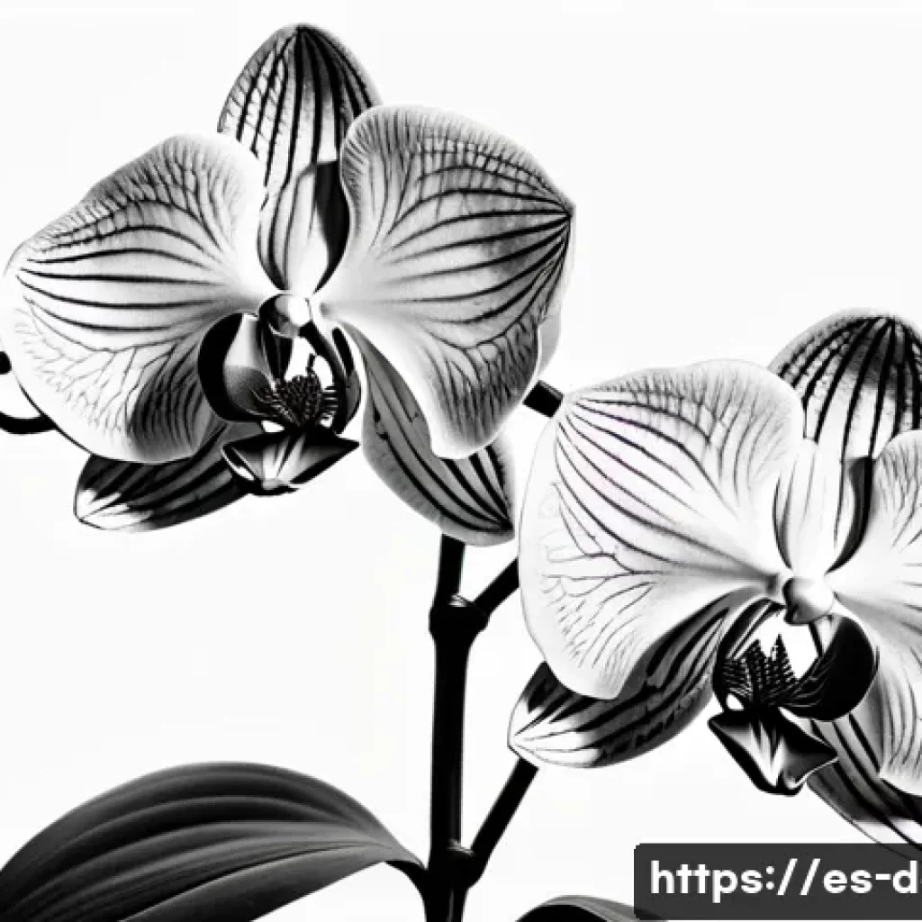 디지털아트 선화 스타일별 비교 - **Prompt:** A stunning, highly detailed botanical illustration of a delicate orchid, rendered entire...
